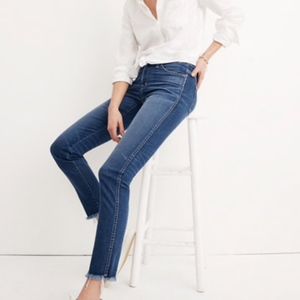 Madewell Slim Straight Jeans: Raw-Hem Edition